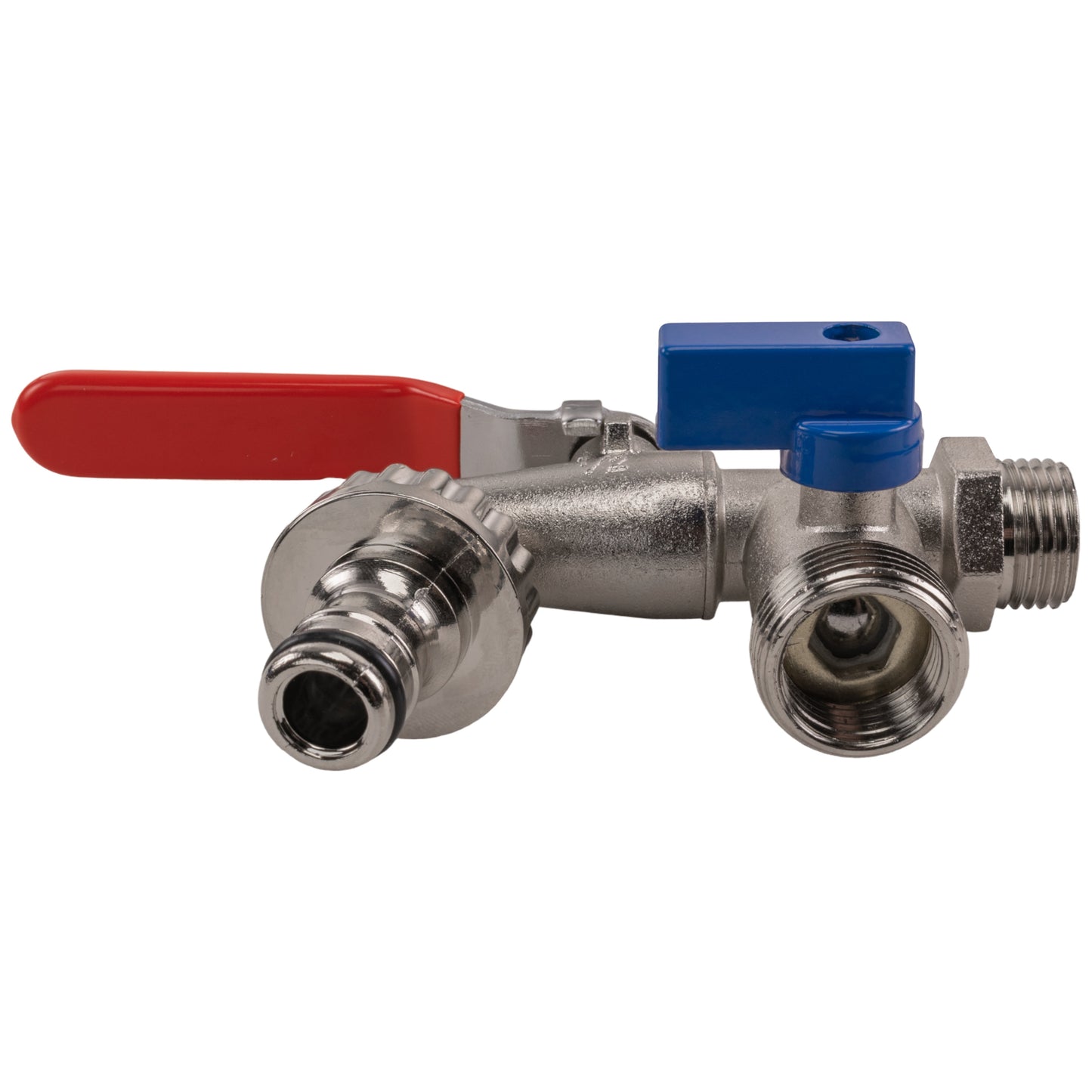 ½” BSP Male Inlet Dual Outlet Garden Tap