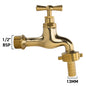 Outdoor Garden Tap 1/2" 3/4" BSP Brass Nickel Nylon Hose Connector Barb Options