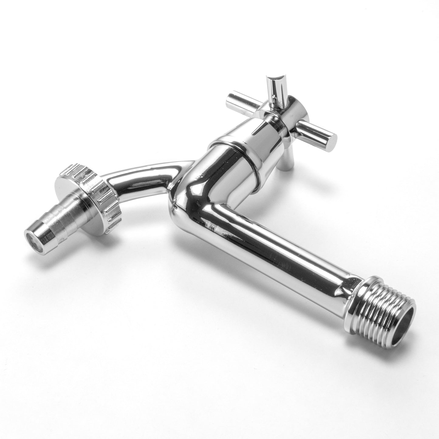 1/2″ Water Butt Extension Set with Long-Reach Chrome Brass Tap and 1/2″ Hose Tail