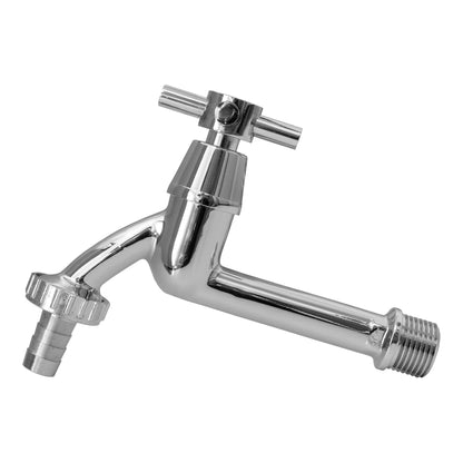 IBC 2" S60X6 Lid with 1/2" BSP Thread and Extended Chrome-Plated Brass Tap with 1/2" Hose Tail