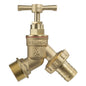 Outdoor Garden Tap 1/2" 3/4" BSP Brass Nickel Nylon Hose Connector Barb Options