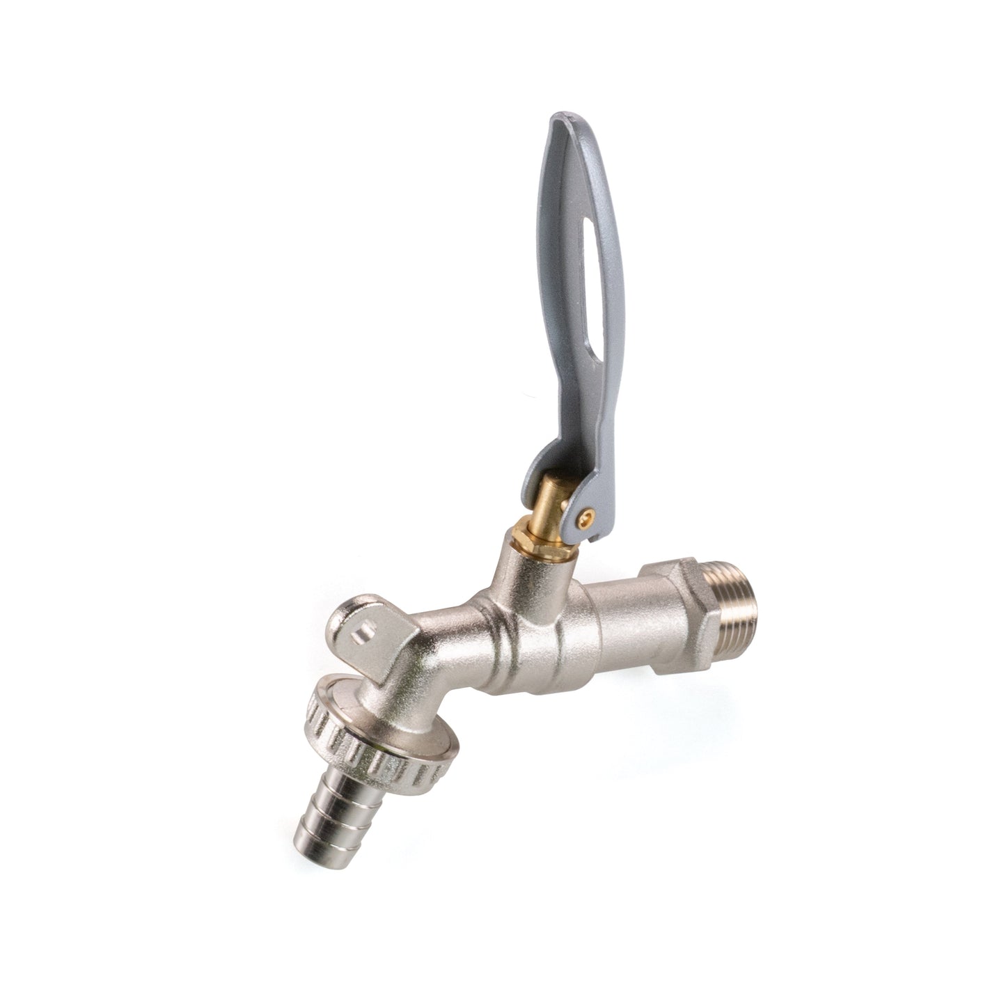 IBC Adapter 2" S60X6 to 1/2" BSP with Lever Tap, Hose Barb & Locking Handle