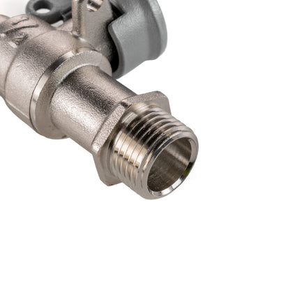 15mm Brass Tap & Wall Mount Set with Hose Barb and Side Lock Lever