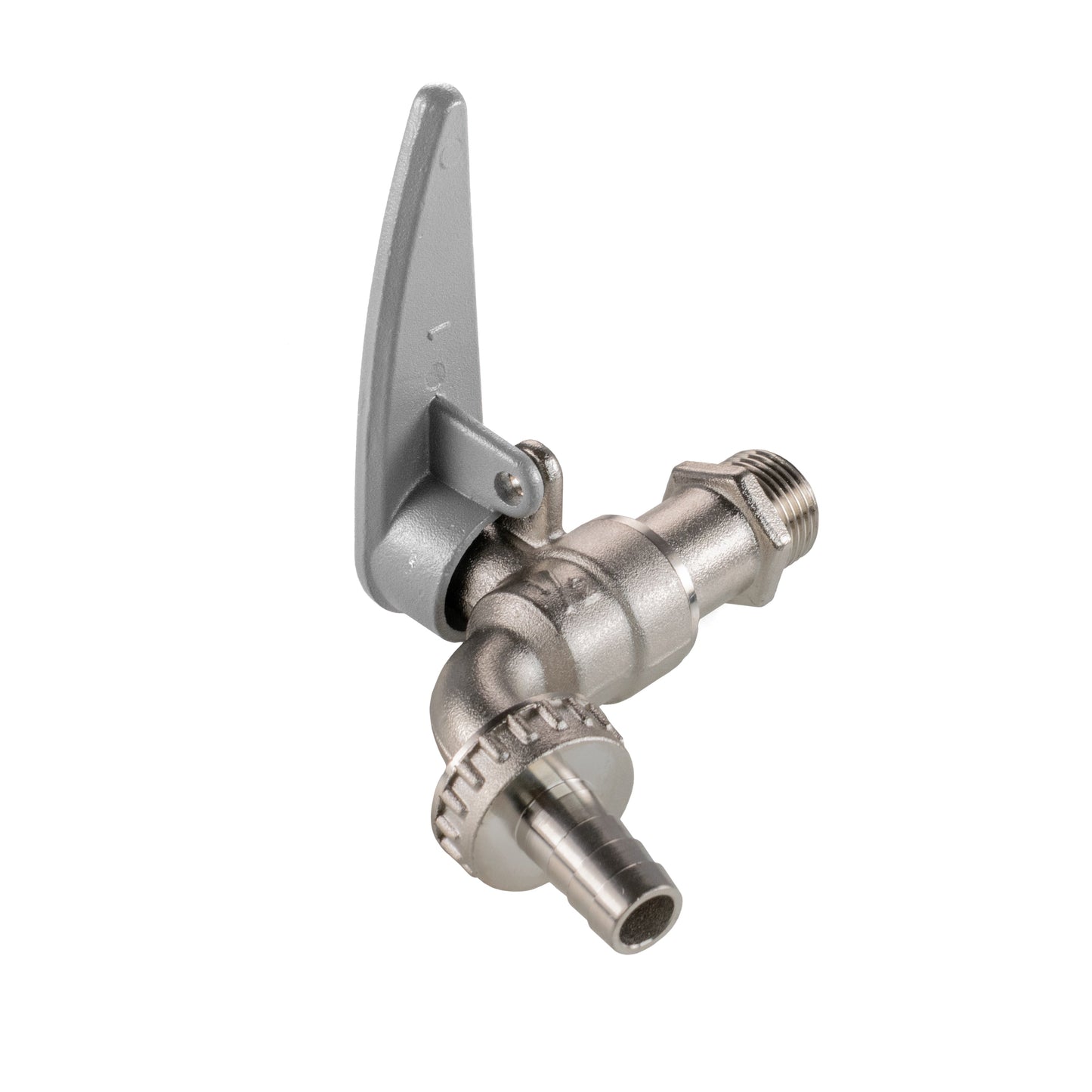 15mm Brass Tap & Wall Mount Set with Hose Barb and Side Lock Lever