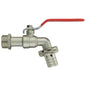 Outdoor Garden Tap 1/2" 3/4" BSP Brass Nickel Nylon Hose Connector Barb Options