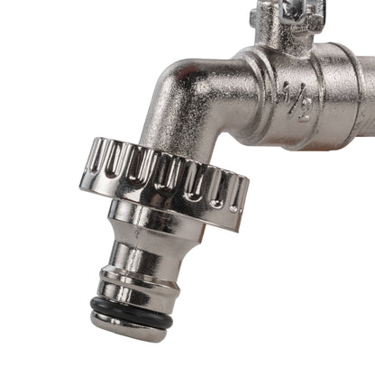 IBC 2” BSPF to S60X6 Cap with S60X6 to ½” BSPF Reducer and ½” BSP Quick-Connect Lever Tap