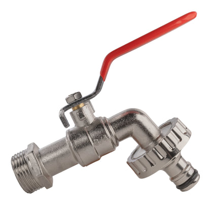 25mm MDPE Wall Flange Set Including Lever Tap with Quick-Connect Fitting