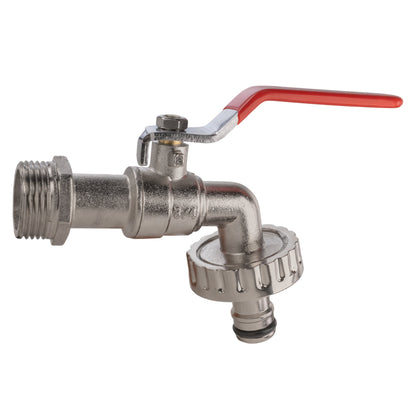 25mm MDPE Wall Flange Set Including Lever Tap with Quick-Connect Fitting