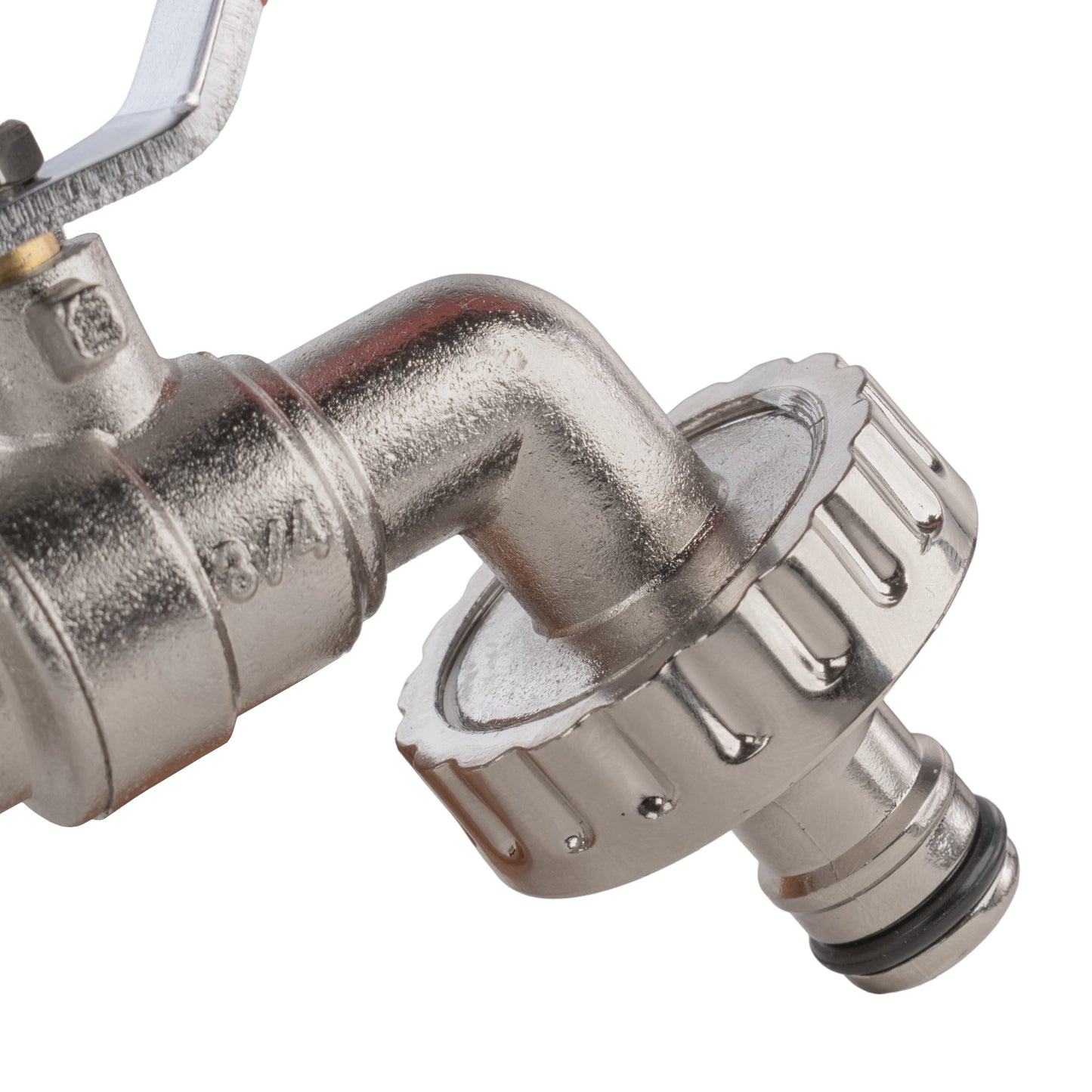 25mm MDPE Wall Flange Set Including Lever Tap with Quick-Connect Fitting