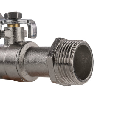 25mm MDPE Wall Flange Set Including Lever Tap with Quick-Connect Fitting