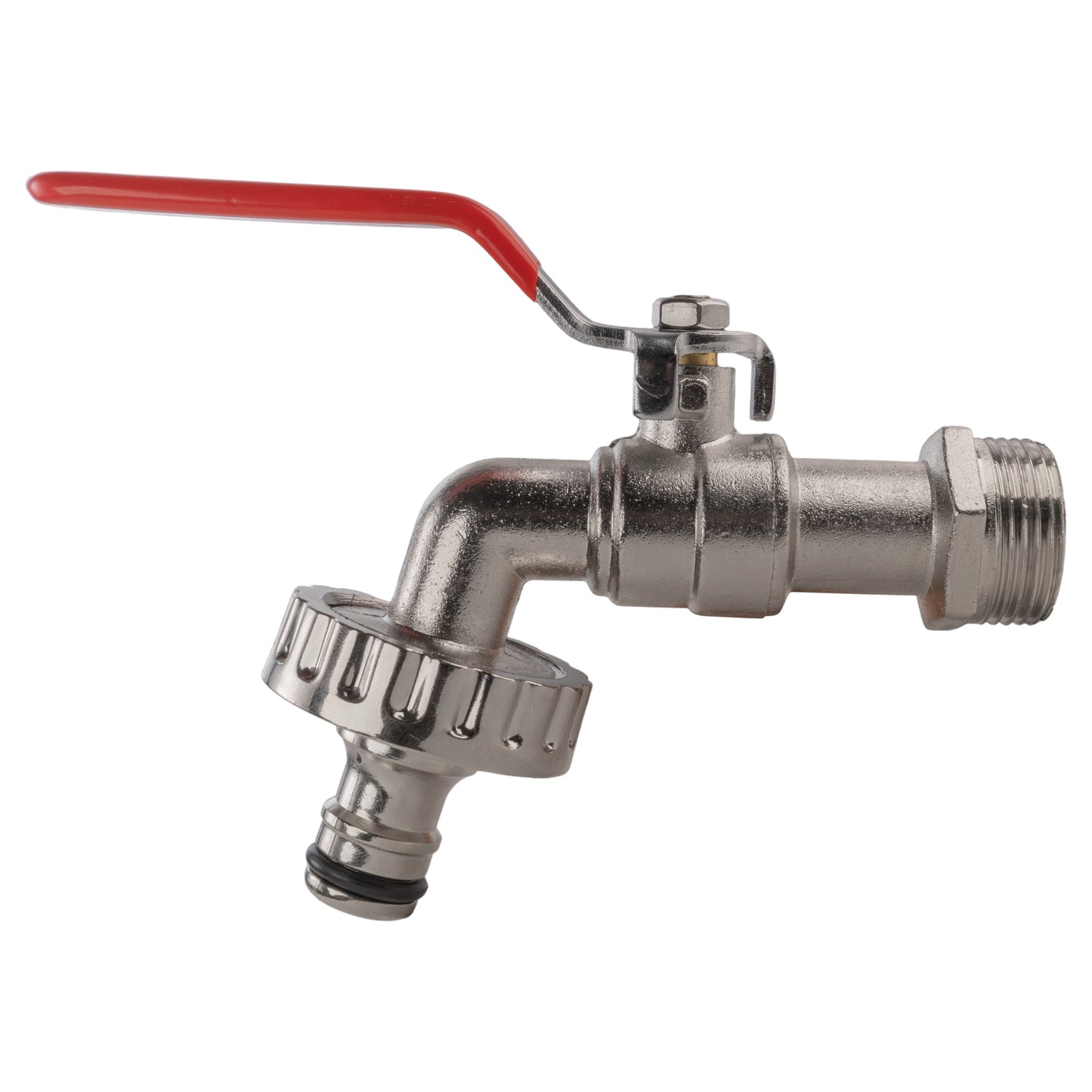 25mm MDPE Wall Flange Set Including Lever Tap with Quick-Connect Fitting