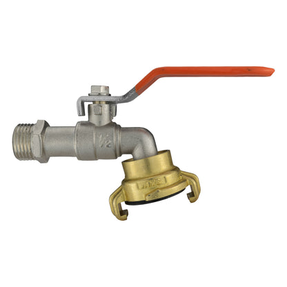 20mm MDPE Wall Flange Set with ½" Lever Tap and Geka Connector