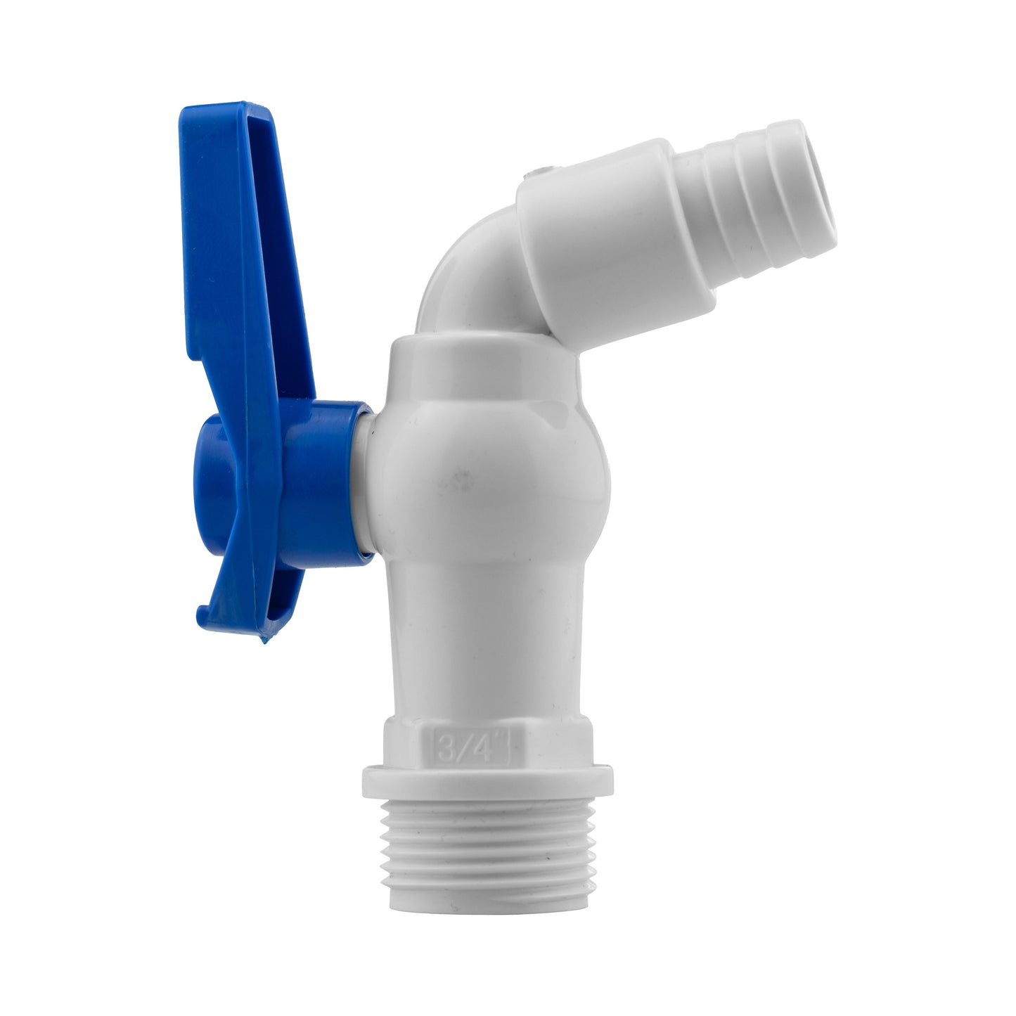 IBC 2" S60X6 Lid with White and Blue Plastic Valve