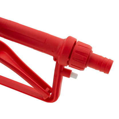 Red 3/4" Barb Inlet Fuel Gun  – Metal Outlet