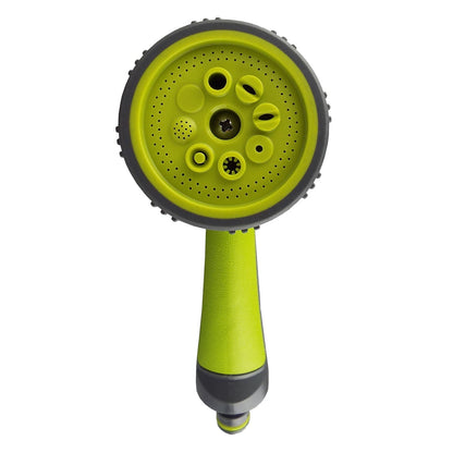 Lime Multi‑Pattern Adjustable Garden Hose Spray Gun