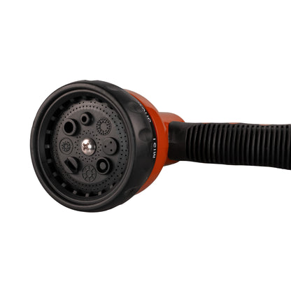 Cost Wise Hose Gun Water Sprayer with Adjustable 8-Pattern Nozzle, Orange