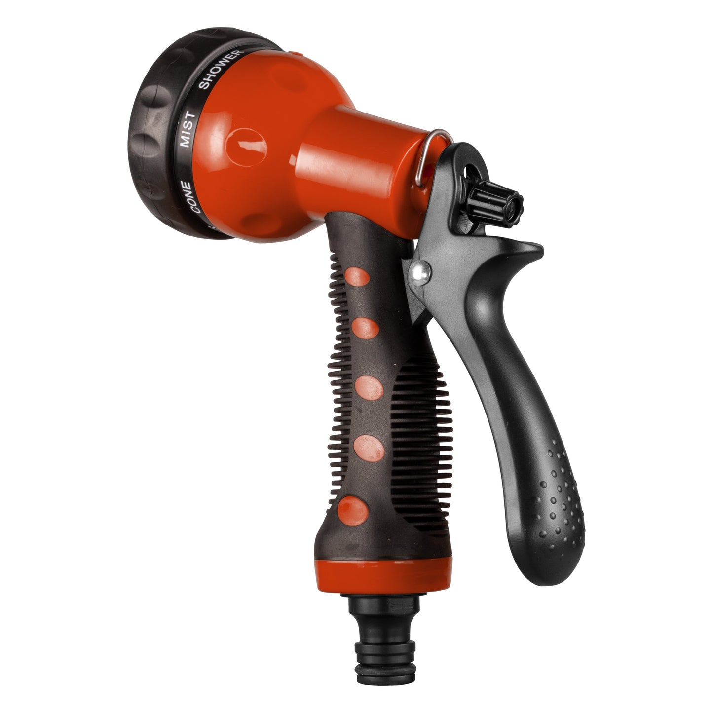 Cost Wise Hose Gun Water Sprayer with Adjustable 8-Pattern Nozzle, Orange