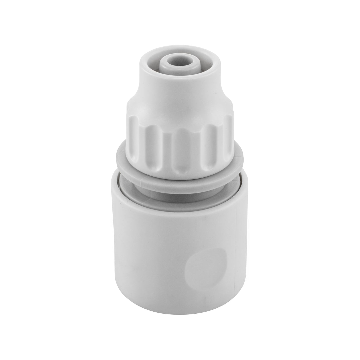 10mm Hose End Connector – Female Fitting, White/Grey