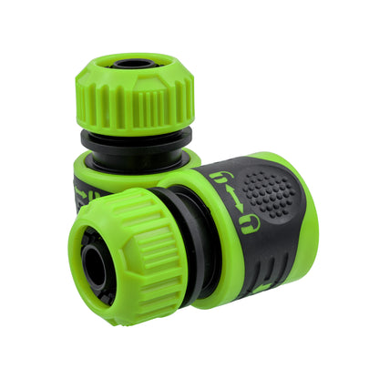 High-Quality Yellow Garden Hose with Green Locking Connectors