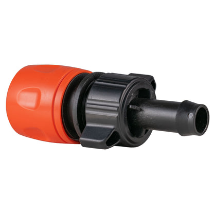 20mm MDPE Straight Connector with 3/4" BSPF Quick-Connect Valve and 16mm Hose Barb Adapter