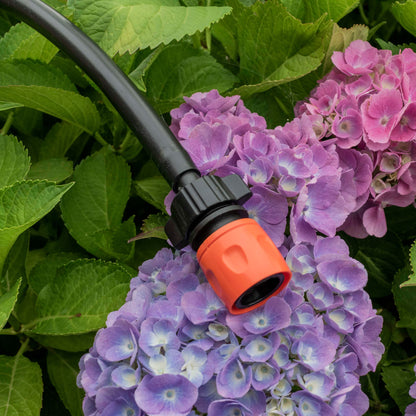 20mm MDPE Straight Connector with 3/4" BSPF Quick-Connect Valve and 16mm Hose Barb Adapter