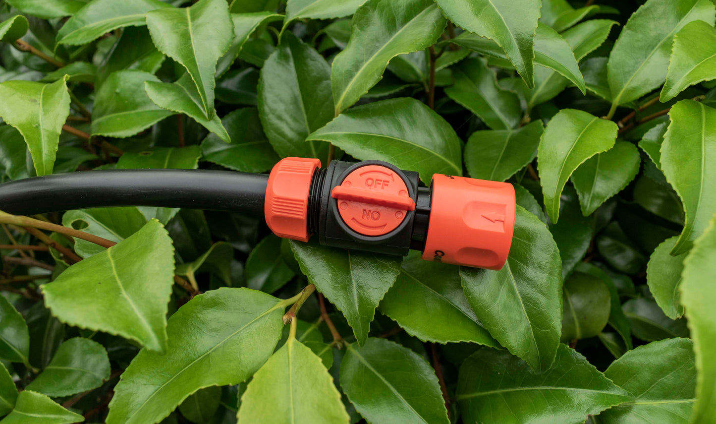 Cost Wise Garden Hose Fitting with On/Off Valve