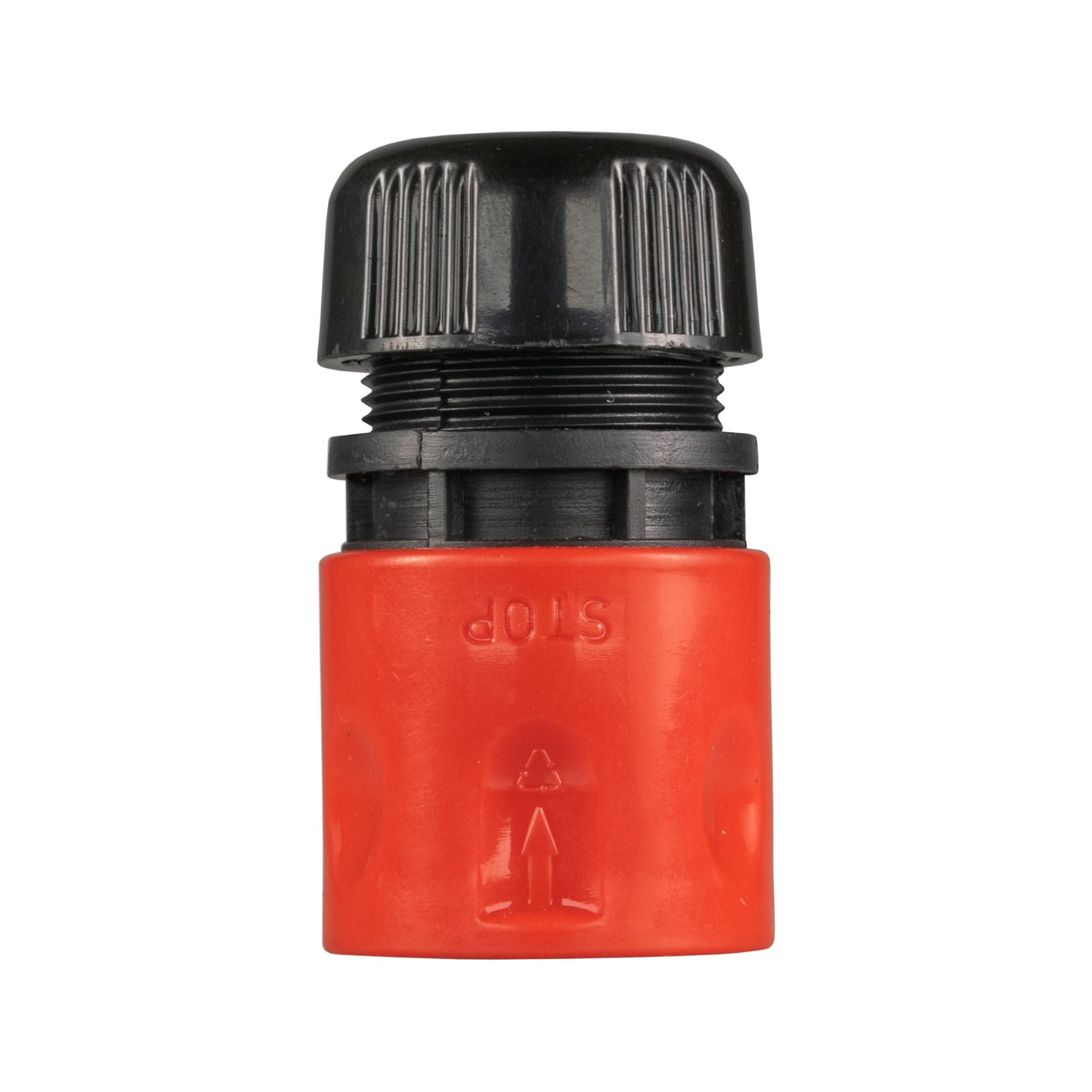 Complete Hose Coupling Set with Nozzle – Red/Black Finish