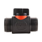 Black 3/4" BSP Male In-Line Soft Touch Valve
