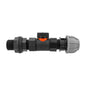 Water Butt Connector 3/4" BSP with In-Line BSPF Valve and 20mm MDPE Straight Connector