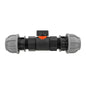 In-Line BSPF Valve with Two 20mm MDPE Straight Connectors
