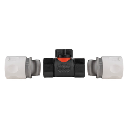 Dual Hose Quick-Connect Set with In-Line BSPF Control Valve
