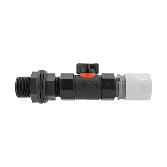 Water Butt Adapter Kit with Hose Connector WL and In-Line BSPF Valve