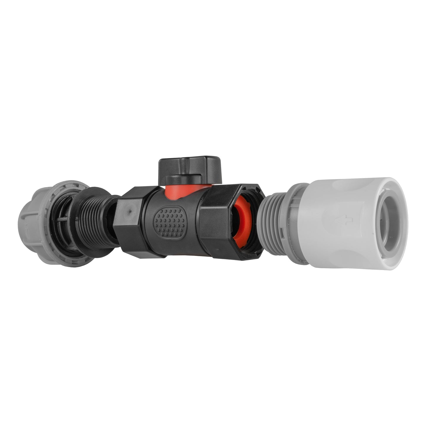 WL Hose Connector with In-Line BSPF Valve and 20mm MDPE Straight Fitting