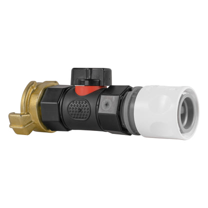 Geka-Type Coupling with In-Line BSPF Valve and Hose Connector WL