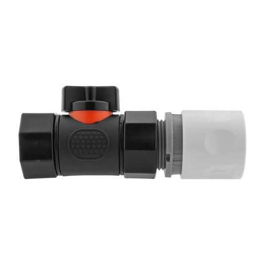 WL Hose Fitting with Integrated BSPF In-Line Valve