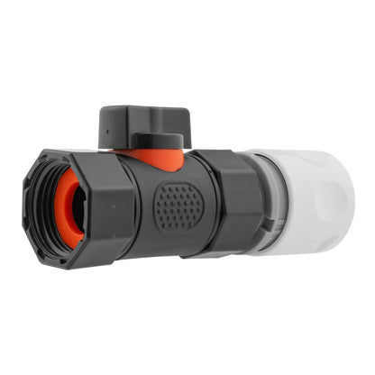 WL Hose Fitting with Integrated BSPF In-Line Valve