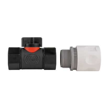 WL Hose Fitting with Integrated BSPF In-Line Valve