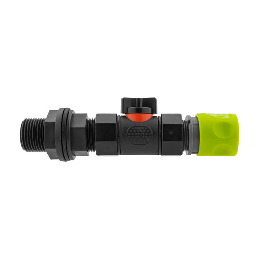 Lime Hose Connector Set with In-Line BSPF Valve and Water Tank Adapter