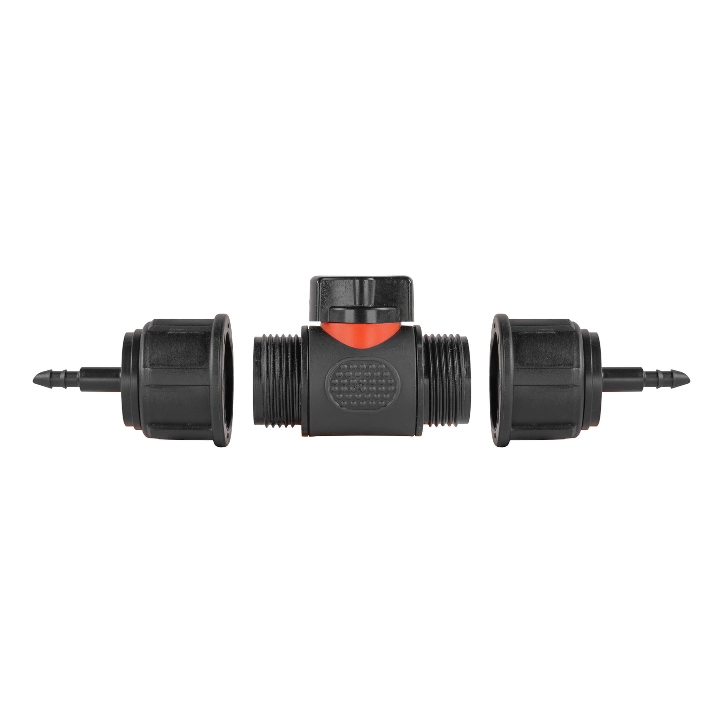 In-Line BSP Male Valve with Dual 4mm Micro Barb Connectors