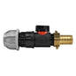 20mm MDPE Connector Set with In-Line BSPM Valve and 19mm Brass Hose Barb