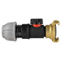 20mm MDPE Connector with In-Line BSPM Valve and Geka-Style Coupling