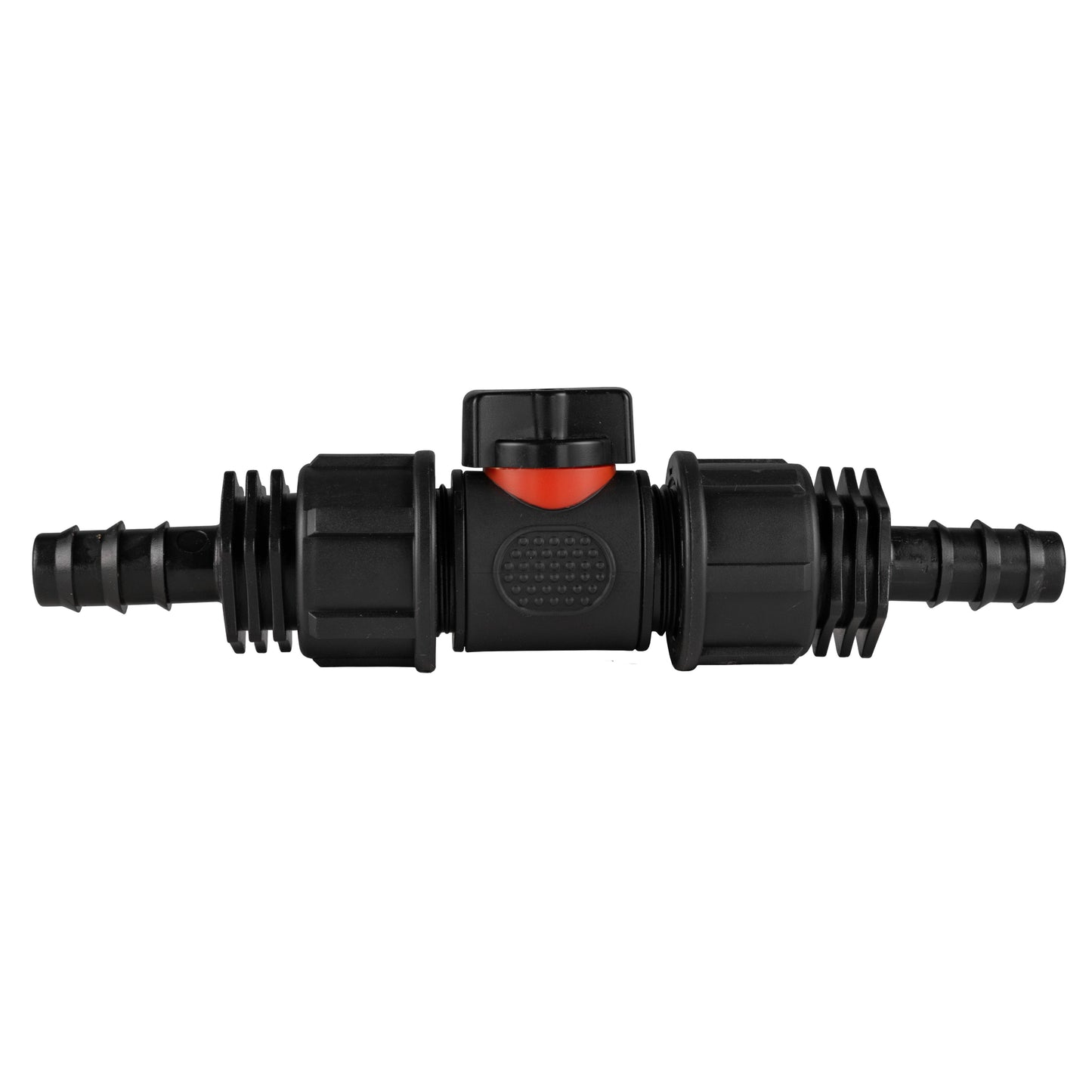 3/4" BSP Male In-Line Valve with Twin 16mm Hose Barb Connectors