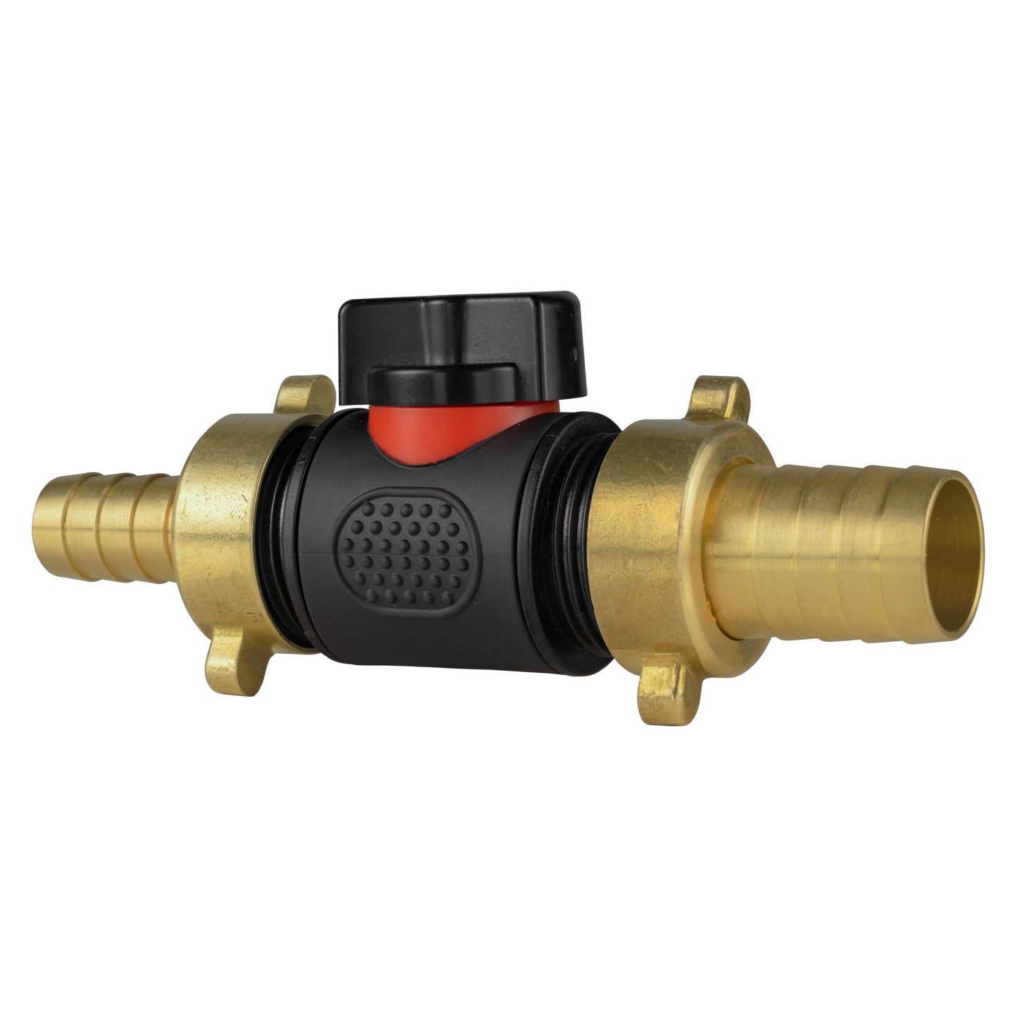 13mm x 19mm Brass Hose Barb Kit with ¾" BSPM In-Line Valve