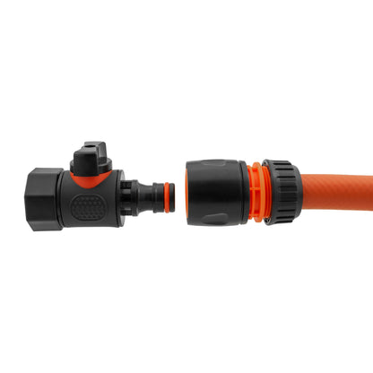 3/4" BSPF Quick-Lock Valve with Black Hose Fitting Connector