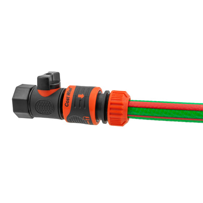 Quick-Connect Valve with Locking Hose Connector – 3/4" BSPF Thread