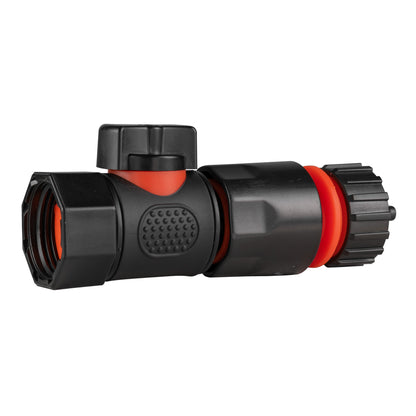3/4" BSPF Quick-Connect Valve with 4mm Barb Hose Connector