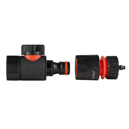 3/4" BSPF Quick-Connect Valve with 4mm Barb Hose Connector