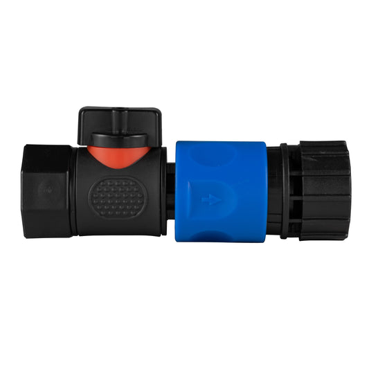 3/4" BSPF Quick-Connect Valve with Female BSP Hose Connector