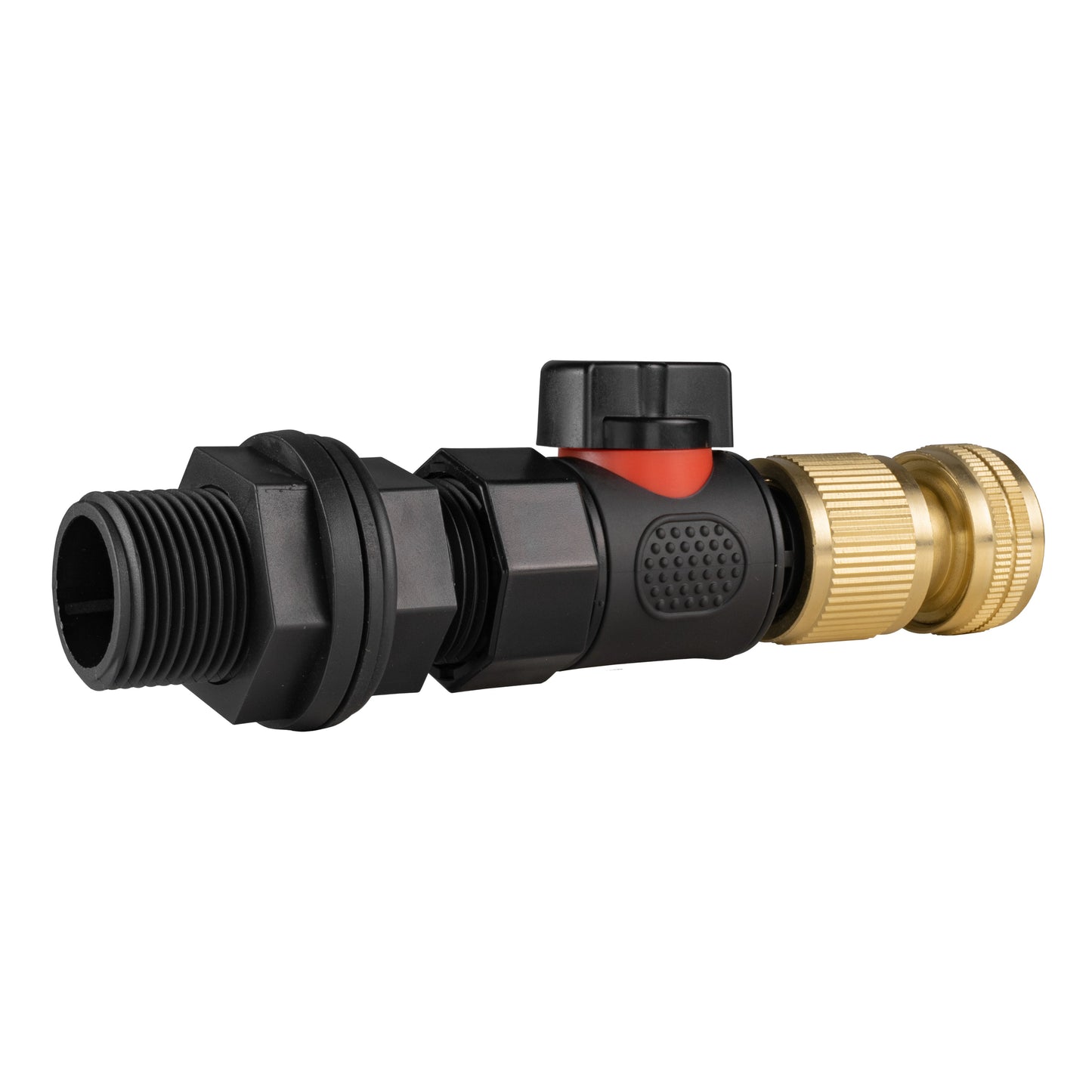 Brass Hose Connector with 3/4" BSP Water Butt Adapter and Quick Connect Valve