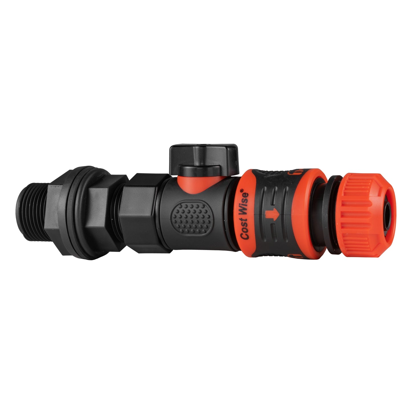 3/4" BSP Water Butt Fitting with Quick Connect Valve & Hose Lock Connector